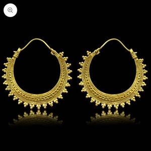 Gold Hilltribe Hoops